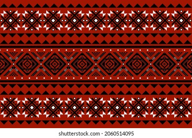 Geometrisches, ethnisch-orientalisches Muster, traditionelles Design für Hintergrund, Teppich, Tapete.Bekleidung, Umhüllung, Batik, Vektorgrafik.Stilrichtung - Sadu, Sadou, Schatten oder Sado