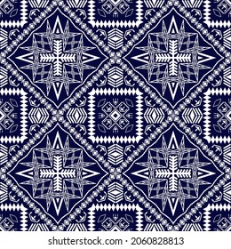 Geometric ethnic oriental seamless pattern art traditional Design for background,carpet,wallpaper,clothing,wrapping,Batik,fabric,Vector illustration.embroidery style.