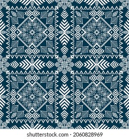Geometric ethnic oriental seamless pattern art traditional Design for background,carpet,wallpaper,clothing,wrapping,Batik,fabric,Vector illustration.embroidery style.
