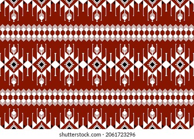Geometric ethnic oriental seamless pattern traditional Design for background,carpet,wallpaper.clothing,wrapping,Batik fabric,Vector illustration.embroidery style - Sadu, sadou, sadow or sado