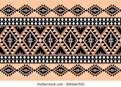 Geometrisches, ethnisch-orientalisches Muster, traditionelles Design für Hintergrund, Teppich, Tapete.Bekleidung, Umhüllung, Batik, Vektorgrafik.Stilrichtung - Sadu, Sadou, Schatten oder Sado