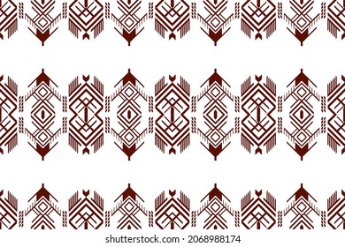 Geométrico étnico oriental sin costuras Diseño tradicional para fondo, alfombra, papel pintado.ropa, envoltura,tela batik,Ilustración vectorial.estilo bordado - Sadu, sadou, sadow o sado