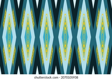 geometric ethnic oriental seamless pattern traditional design for fabric, curtain, background, carpet, wallpaper, clothing, wrapping, batik, fabric, vector illustration pattern style