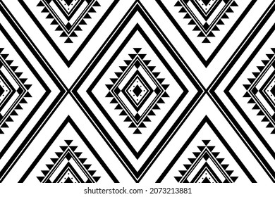Geométrico étnico oriental sin costuras Diseño tradicional para fondo, alfombra, papel pintado.ropa, envoltura,tela batik,Ilustración vectorial.estilo bordado - Sadu, sadou, sadow o sado
