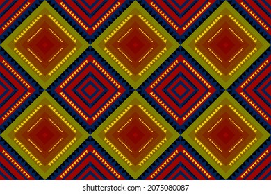 diseño tradicional geométrico étnico oriental sin costura para fondo, alfombra, papel pintado, ropa, tela