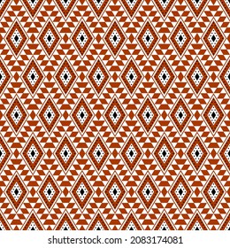 Geometric ethnic oriental seamless pattern traditional Design for background,carpet,wallpaper.clothing,wrapping,Batik fabric,Vector illustration.embroidery style - Sadu, sadou, sadow or sado