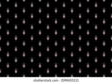Geometrisches, ethnisch-orientalisches Muster, traditionelles Design für Hintergrund, Teppich, Tapete.Bekleidung, Umhüllung, Batik, Vektorgrafik.Stilrichtung - Sadu, Sadou, Schatten oder Sado