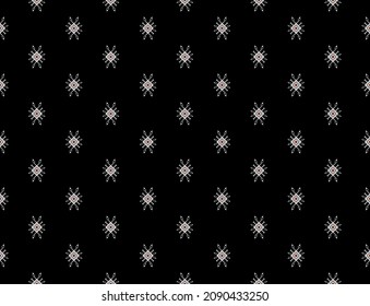 Geometric ethnic oriental seamless pattern traditional Design for background,carpet,wallpaper.clothing,wrapping,Batik fabric,Vector illustration.embroidery style - Sadu, sadou, sadow or sado