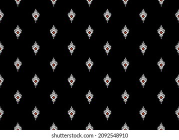 Geometric ethnic oriental seamless pattern traditional Design for background