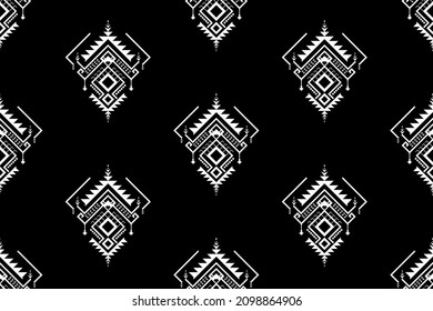 Geometric ethnic oriental seamless pattern traditional Design for background