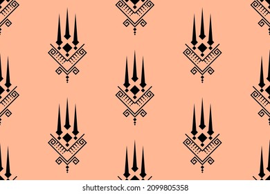 Geometric ethnic oriental seamless pattern traditional Design for background