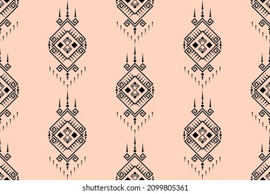 Geometric ethnic oriental seamless pattern traditional Design for background