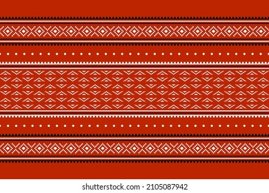 Geometric ethnic oriental seamless pattern traditional Design for background,carpet,wallpaper.clothing,wrapping,Batik fabric,Vector illustration.embroidery style - Sadu, sadou, sadow or sado