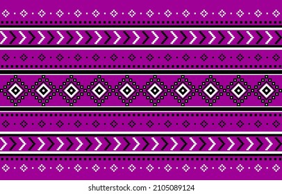 Geometrisches, ethnisch-orientalisches Muster, traditionelles Design für Hintergrund, Teppich, Tapete.Bekleidung, Umhüllung, Batik, Vektorgrafik.Stilrichtung - Sadu, Sadou, Schatten oder Sado