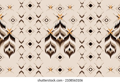Geometric ethnic oriental seamless pattern traditional 
Design for background,carpet,wallpaper,clothing,wrapping,Batik,
fabric,Vector illustration.embroidery style.