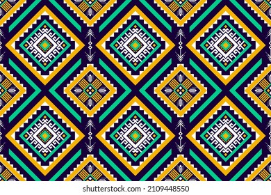 Patrón geométrico étnico oriental sin fisuras tradicional. Diseño para fondo, alfombra, papel pintado, ropa, envoltura, batik, tela, vector, ilustración, bordado.
