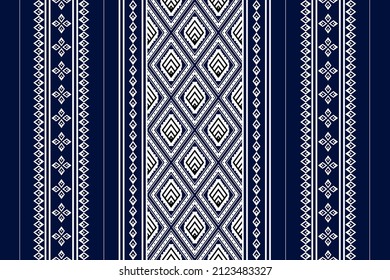 Geometric ethnic oriental seamless pattern traditional Design for background,carpet,wallpaper.clothing,wrapping,Batik fabric,Vector illustration.embroidery style - Sadu, sadou, sadow or sado