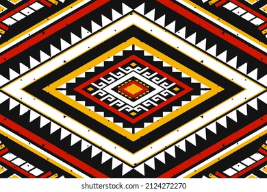Patrón geométrico étnico oriental sin fisuras tradicional. Estilo tribal a rayas. Diseño para fondo, papel pintado, ilustración vectorial, tela, ropa, batik, alfombra, bordado.