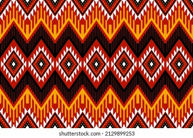 Geométrico étnico oriental sin costuras Diseño tradicional para fondo, alfombra, papel pintado.ropa, envoltura,tela batik,Ilustración vectorial.estilo bordado - Sadu, sadou, sadow o sado