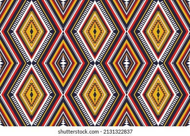 Geometric ethnic oriental seamless pattern traditional. Design for background, wallpaper, vector illustration, textile, fabric, clothing, batik, carpet, embroidery.