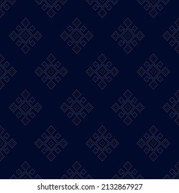 Geométrico étnico oriental sin costuras Diseño tradicional para fondo, alfombra, papel pintado.ropa, envoltura,tela batik,Ilustración vectorial.estilo bordado - Sadu, sadou, sadow o sado