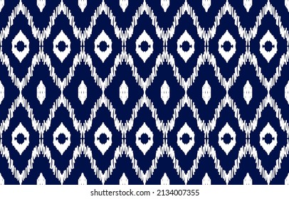 Geometric ethnic oriental seamless pattern traditional Design for background,carpet,wallpaper.clothing,wrapping,Batik fabric,Vector illustration.embroidery style - Sadu, sadou, sadow or sado

