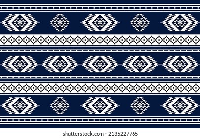 Geométrico étnico oriental sin costuras Diseño tradicional para fondo, alfombra, papel pintado.ropa, envoltura,tela batik,Ilustración vectorial.estilo bordado - Sadu, sadou, sadow o sado