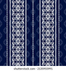 Geométrico étnico oriental sin costuras Diseño tradicional para fondo, alfombra, papel pintado.ropa, envoltura,tela batik,Ilustración vectorial.estilo bordado - Sadu, sadou, sadow o sado