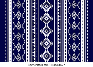 Geometric ethnic oriental seamless pattern traditional Design for background,carpet,wallpaper.clothing,wrapping,Batik fabric,Vector illustration.embroidery style - Sadu, sadou, sadow or sado