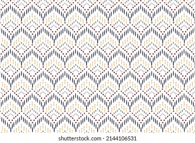 Geometric ethnic oriental seamless pattern traditional. Design for background, carpet, wallpaper, clothing, wrapping, Batik, fabric. Embroidery style. Vector illustration. Boho motifs. Indian patern.