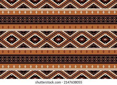Geometric ethnic oriental seamless pattern traditional Design for background,carpet,wallpaper.clothing,wrapping,Batik fabric,Vector illustration.embroidery style, Sadu.
