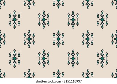 Geometrisches ethnisches, nahtloses Muster traditionell. Fabric-Indianer-Stil. Design für Hintergrund, Tapete, Vektorgrafik, Stoff, Kleidung, Teppich, Textil, Batik, Stickerei.