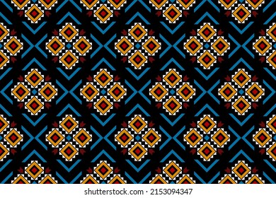 Geometrisches ethnisches, nahtloses Muster traditionell. Design für Hintergrund, Tapete, Vektorgrafik, Stoff, Kleidung, Teppich, Textil, Batik, Stickerei.
