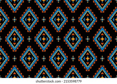 Geometric ethnic oriental seamless pattern traditional. Design for background, wallpaper, vector illustration, fabric, clothing, carpet, textile, batik, embroidery.