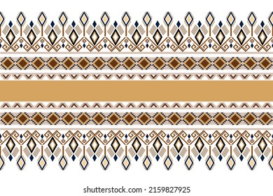 Geometric ethnic oriental seamless pattern traditional design for background