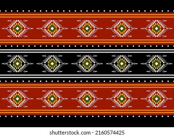 Geometric ethnic oriental seamless pattern traditional Design for background,carpet,wallpaper.clothing,wrapping,Batik fabric,Vector illustration.embroidery style, Sadu.