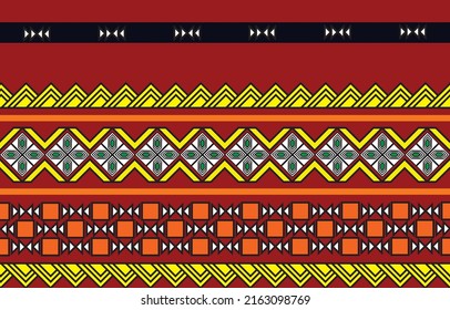 Geometric ethnic oriental seamless pattern traditional design for background,carpet,wallpaper,clothing,wrapping,batik,fabric,vector illustration.embroidery style.