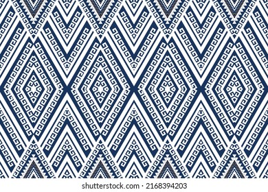Geometric ethnic oriental seamless pattern traditional Greek Key Design for background,carpet,wallpaper,clothing,wrapping,Batik,fabric,Vector illustration. Embroidery style.