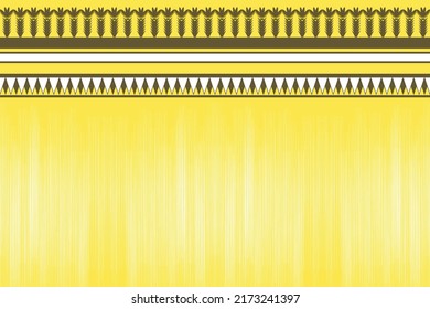 Diseño textil tradicional geométrico étnico oriental sin costuras para fondo, alfombra, alfombra, papel pintado, ropa, envoltura, batik, tela, ilustración vectorial. Estilo bordado.