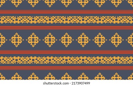 Patrón geométrico étnico oriental sin fisuras tradicional. Diseño para ropa, bandana, fondo, alfombra, papel pintado, envoltura, bolso, batik, tela. Ilustración vectorial. Estilo bordado.