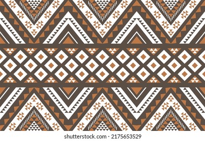 Geometric ethnic oriental seamless pattern traditional design. Design for background, carpet, wallpaper, clothing, wrapping. Vector illustration. embroidery style. Abstract background. Boho motif.