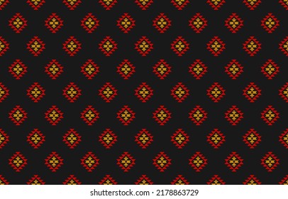 Geometric ethnic oriental seamless pattern traditional. Aztec art ornament print. Design for background, wallpaper, illustration, fabric, clothing, carpet, textile, batik, embroidery.