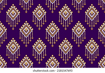 Geometric ethnic oriental seamless pattern traditional. Fabric Aztec pattern background. Design for wallpaper, illustration, fabric, clothing, carpet, textile, batik, embroidery.