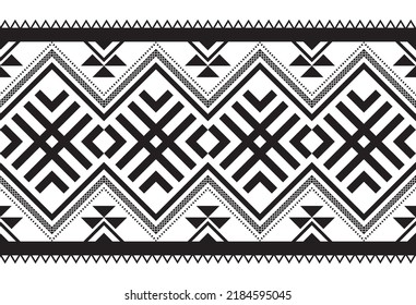 Geometric ethnic oriental seamless pattern traditional design. Design for background, carpet, wallpaper, clothing, wrapping, fabric, scarf. Embroidery style. American patterns. Boho motif.