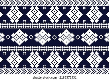 Patrón geométrico étnico oriental sin fisuras Diseño tradicional para fondo, alfombra, papel pintado.ropa, envoltura,tela batik,Ilustración vectorial.