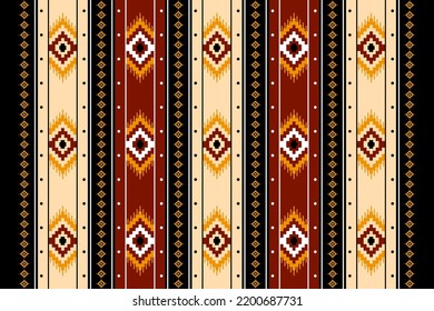Geometric ethnic oriental seamless pattern traditional Design for background,carpet,wallpaper.clothing,wrapping,Batik fabric,Vector illustration.embroidery style, Sadu.