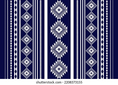 Diseño tradicional geométrico étnico oriental sin soldadura Diseño para fondo, alfombra, papel pintado.ropa,envoltura,tela batik,Ilustración vectorial.estilo bordado 