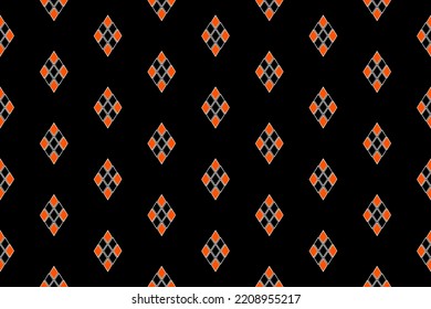 Geometric ethnic oriental seamless pattern traditional Design for background,carpet,wallpaper.clothing,wrapping,Batik fabric,Vector illustration.embroidery style 