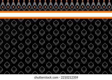 Geometrisches, ethnisch-orientalisches, nahtloses Muster, traditionelles Design für Hintergrund, Teppich, Tapete.Bekleidung, Umhüllung, Batik, Vektorgrafik.Stickereien 