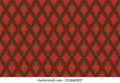 Patrón geométrico étnico oriental sin fisuras Diseño tradicional para fondo, alfombra, papel pintado, ropa, envoltura, Batik, tela, Vector, ilustración, bordado estilo.